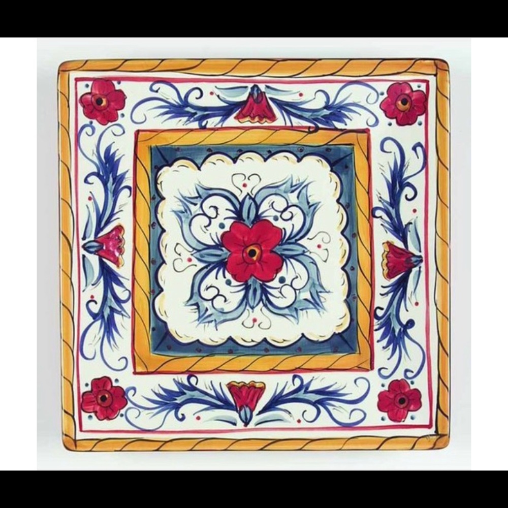 Tabletops Gallery - Hand-painted Salad Plate